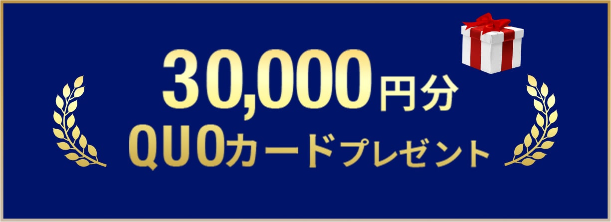 合計3万円のQuoカードプレゼント